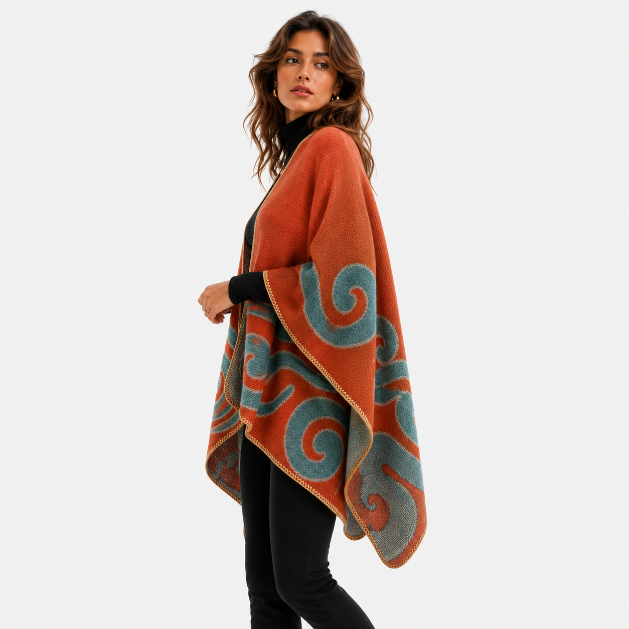 Poncho Cape Cachemire