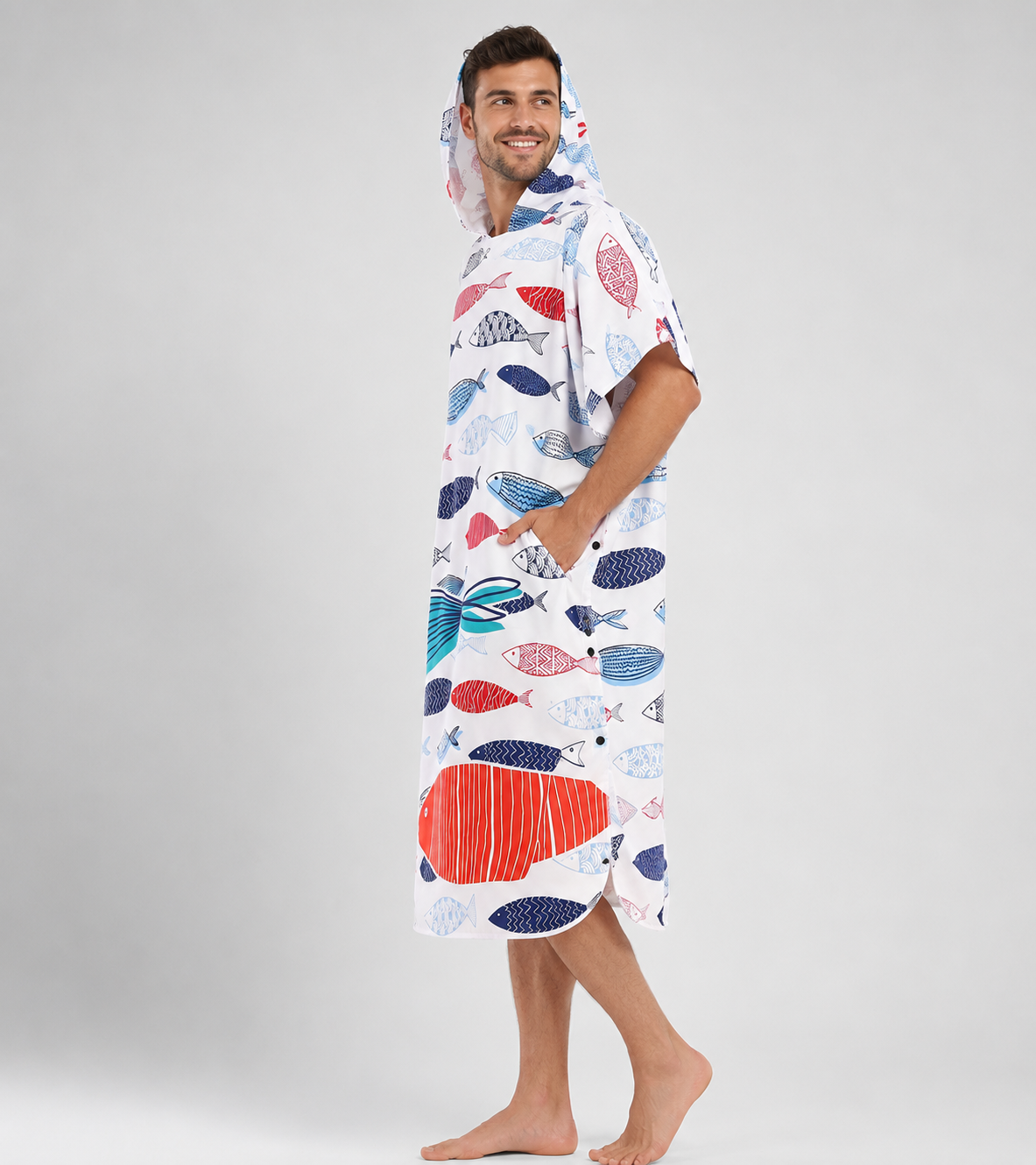 Poncho de bain Microfibre Poisson