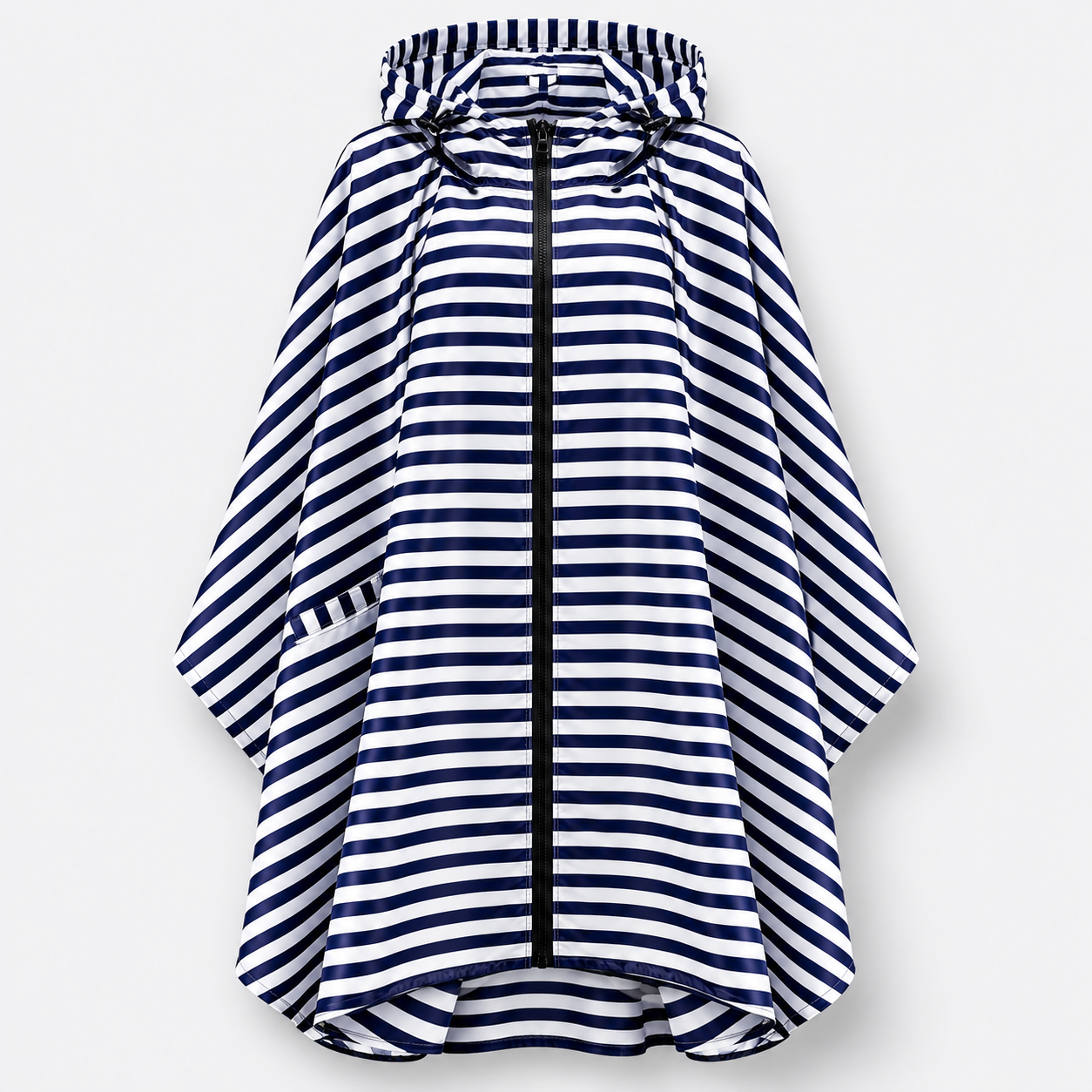 Poncho de pluie rayé
