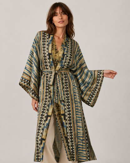 Kimono long motifs bohème