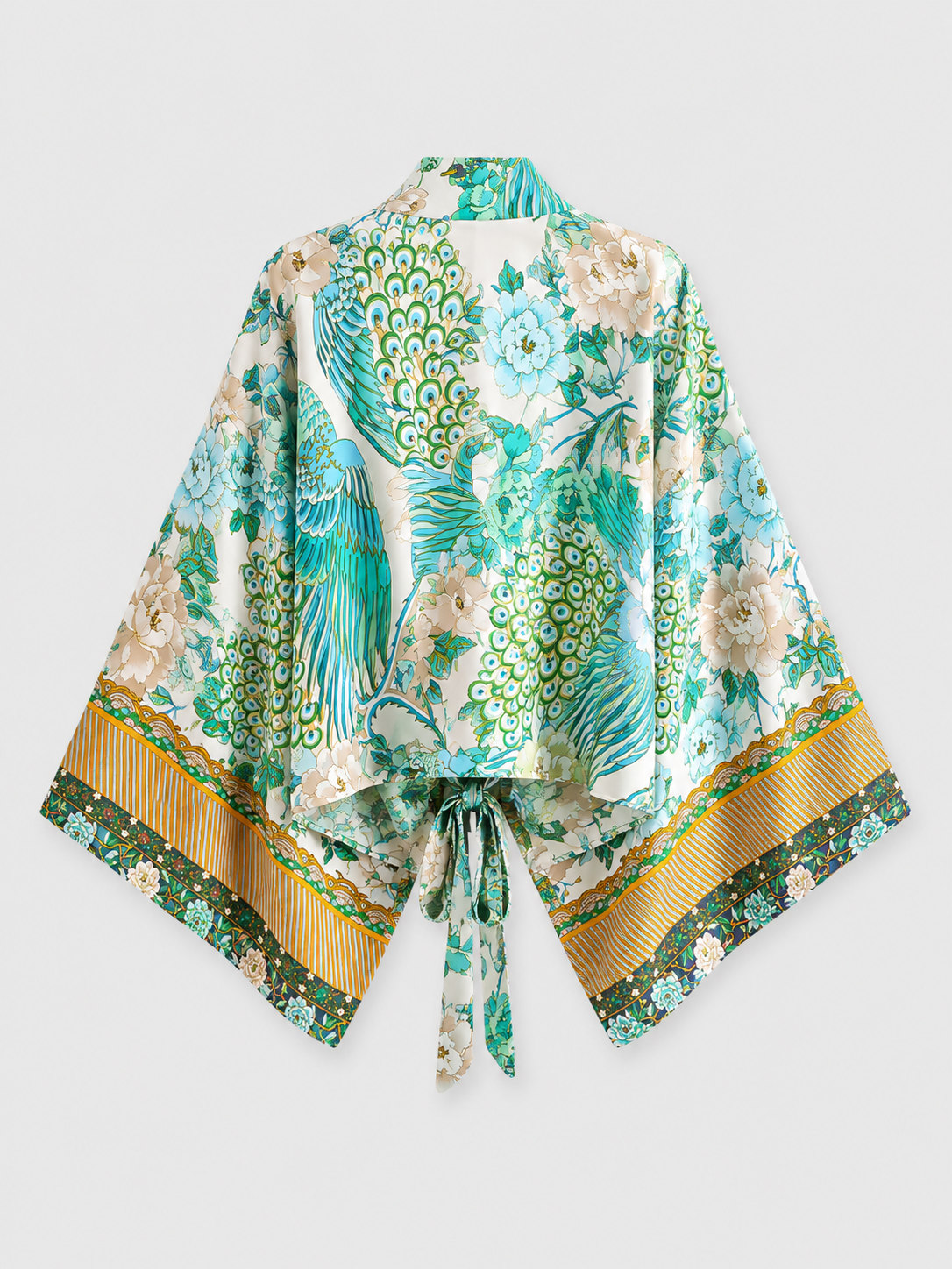 Kimono court cache-cœur style asiatique-bohème