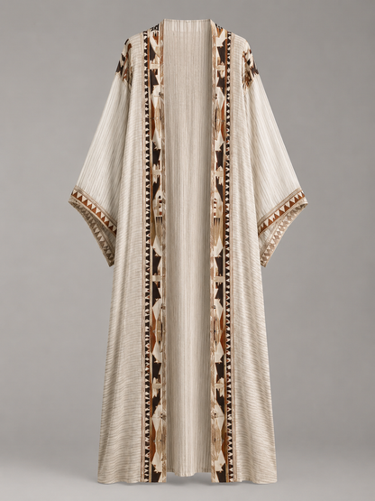 Kimono long beige