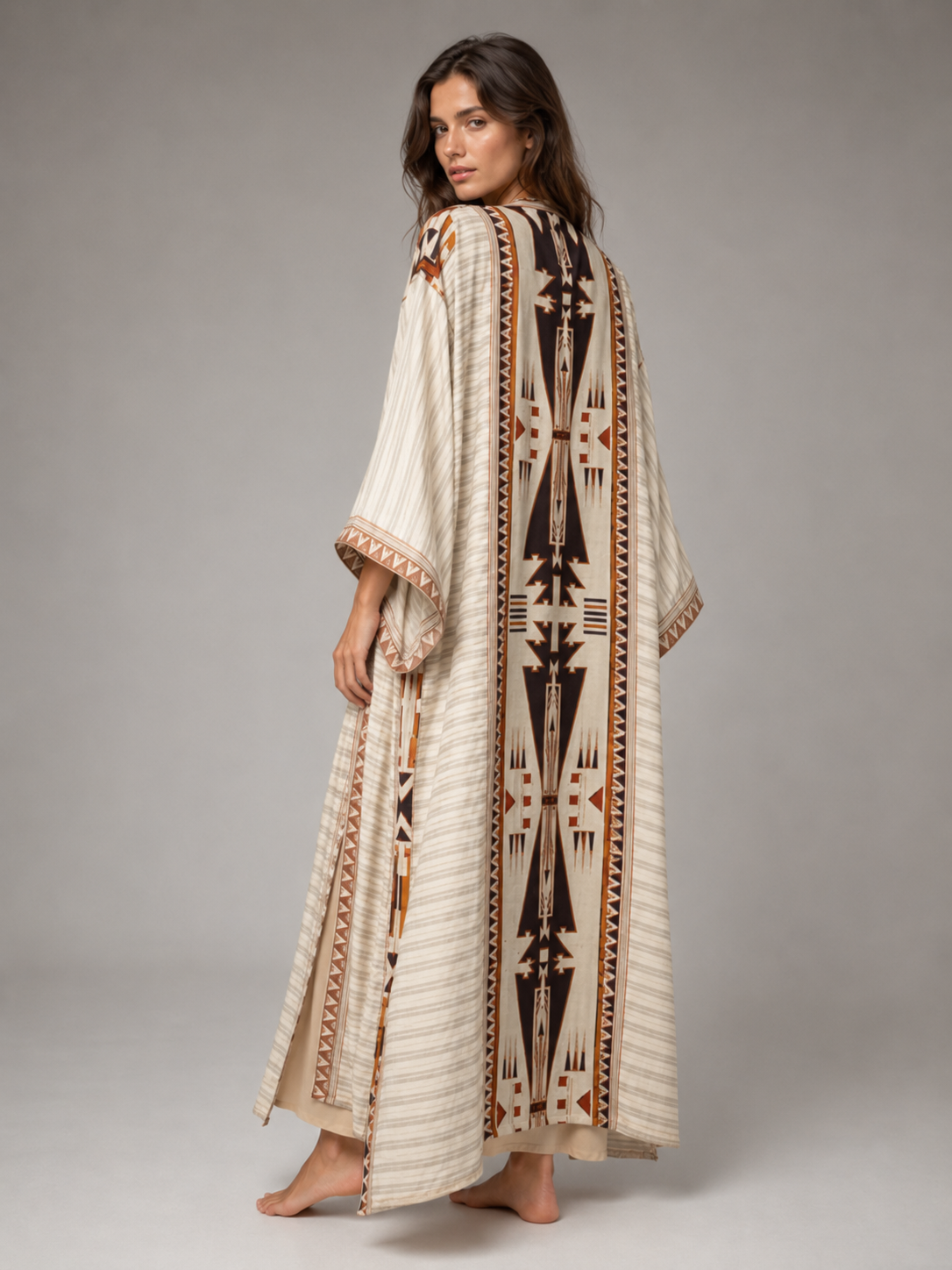 Kimono long beige