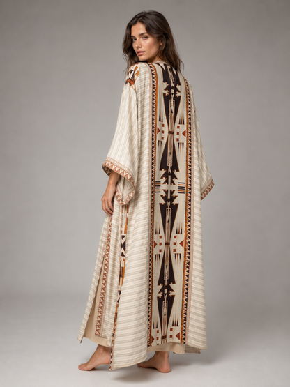 Kimono long beige