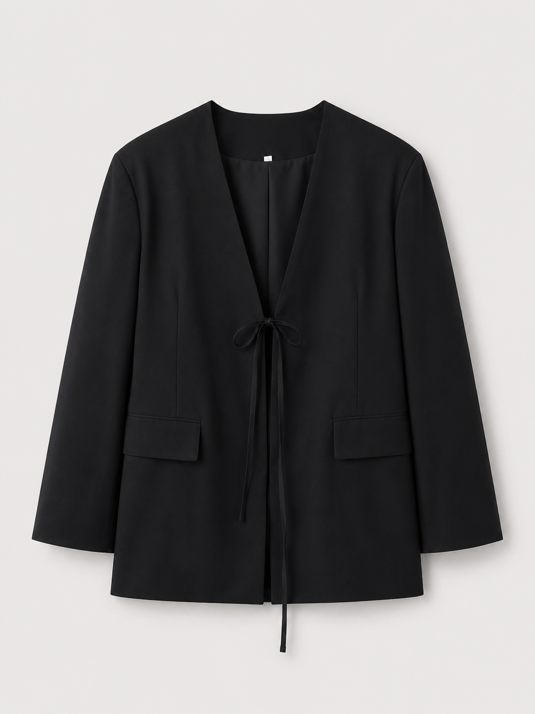 Veste kimono noire oversize