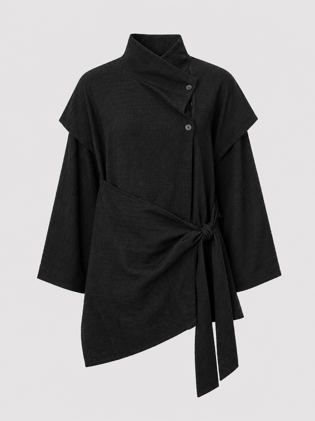 Veste asymétrique – unisexe et intemporelle