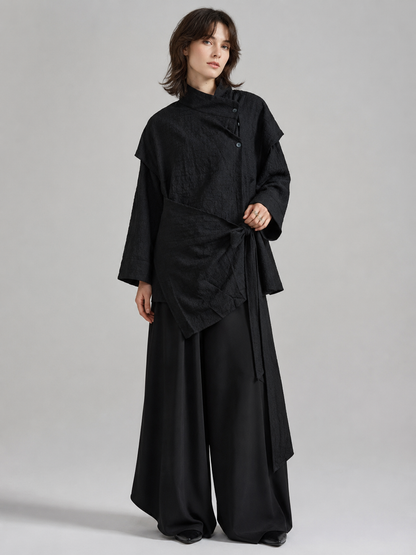 Veste asymétrique – unisexe et intemporelle