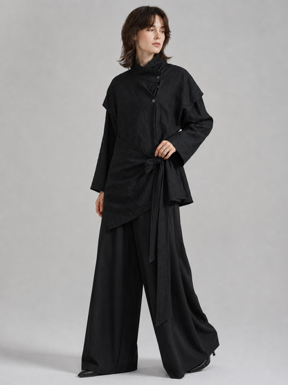 Veste asymétrique – unisexe et intemporelle