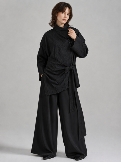 Veste asymétrique – unisexe et intemporelle