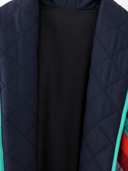 Blazer kimono matelassé femme style 80s