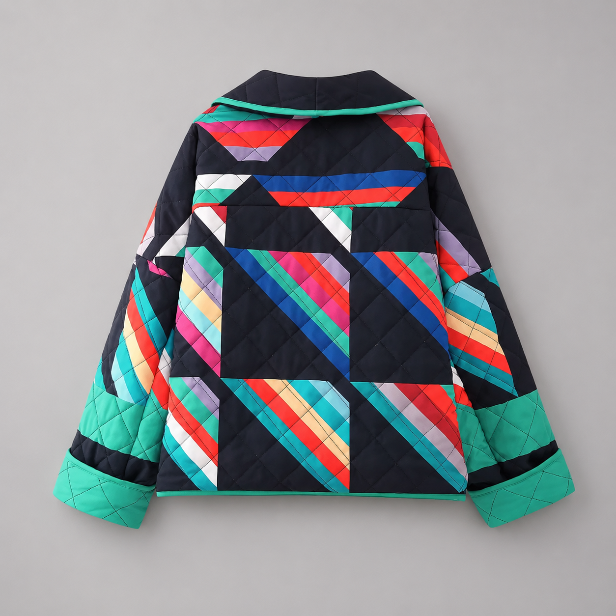 Blazer kimono matelassé femme style 80s