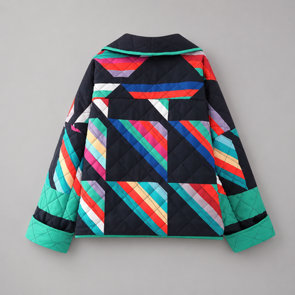 Blazer kimono matelassé femme style 80s