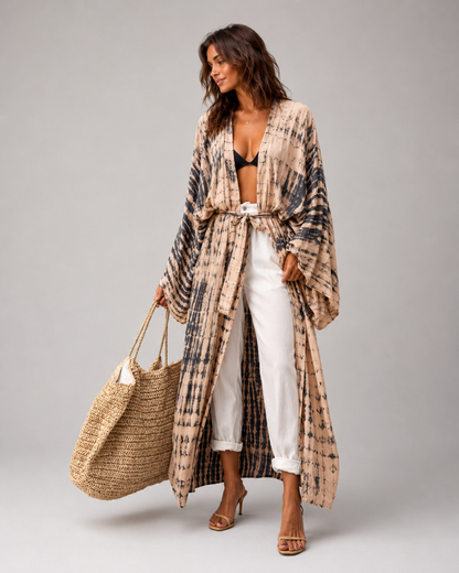 Kimono long tie & dye