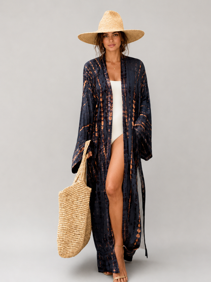 Kimono long tie & dye