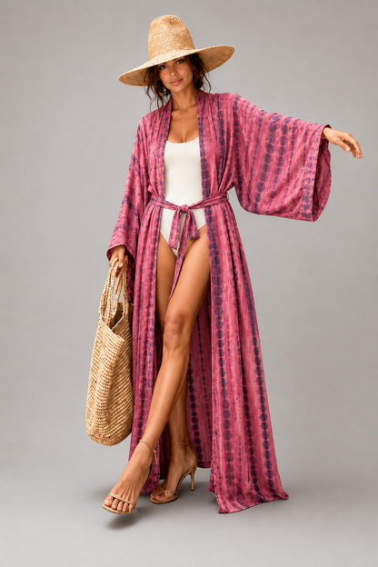 Kimono long tie & dye