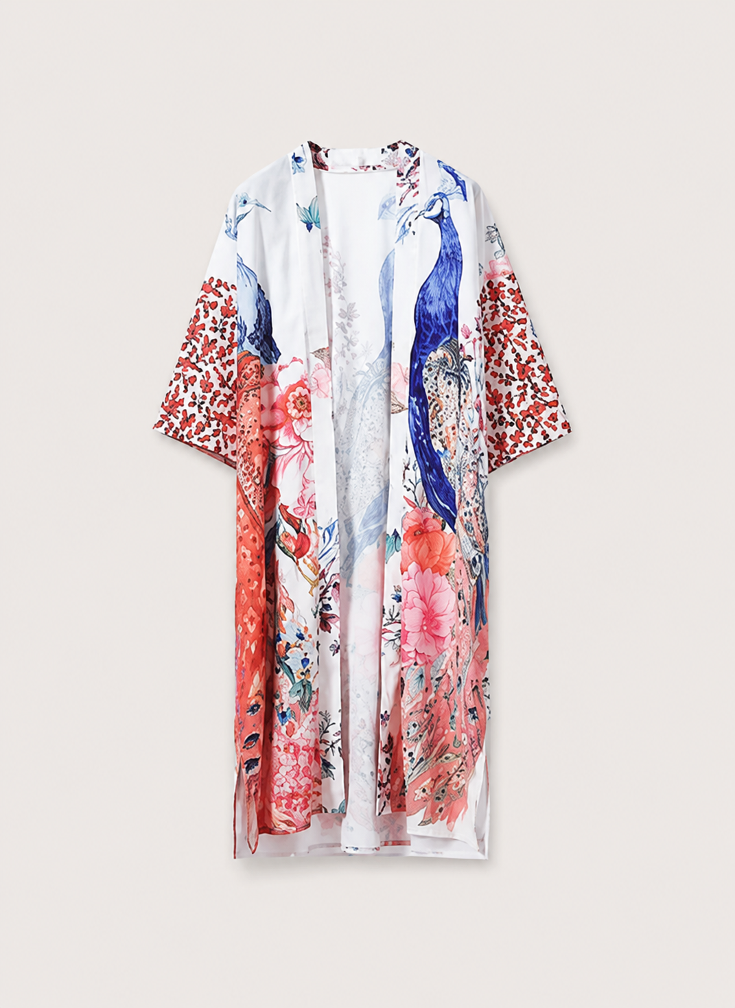 Kimono long à motifs femme