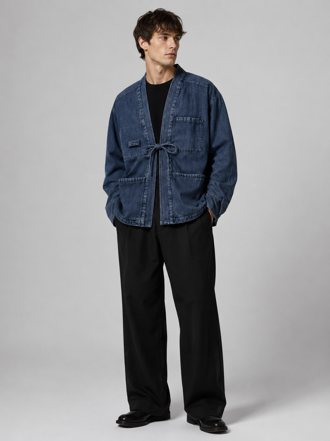 Veste kimono en jean