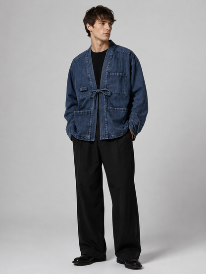 Veste kimono en jean