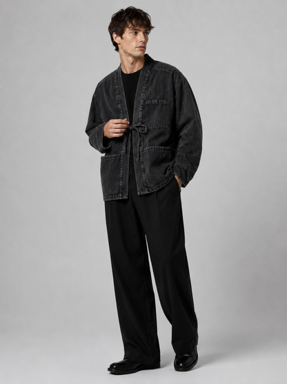 Veste kimono en jean