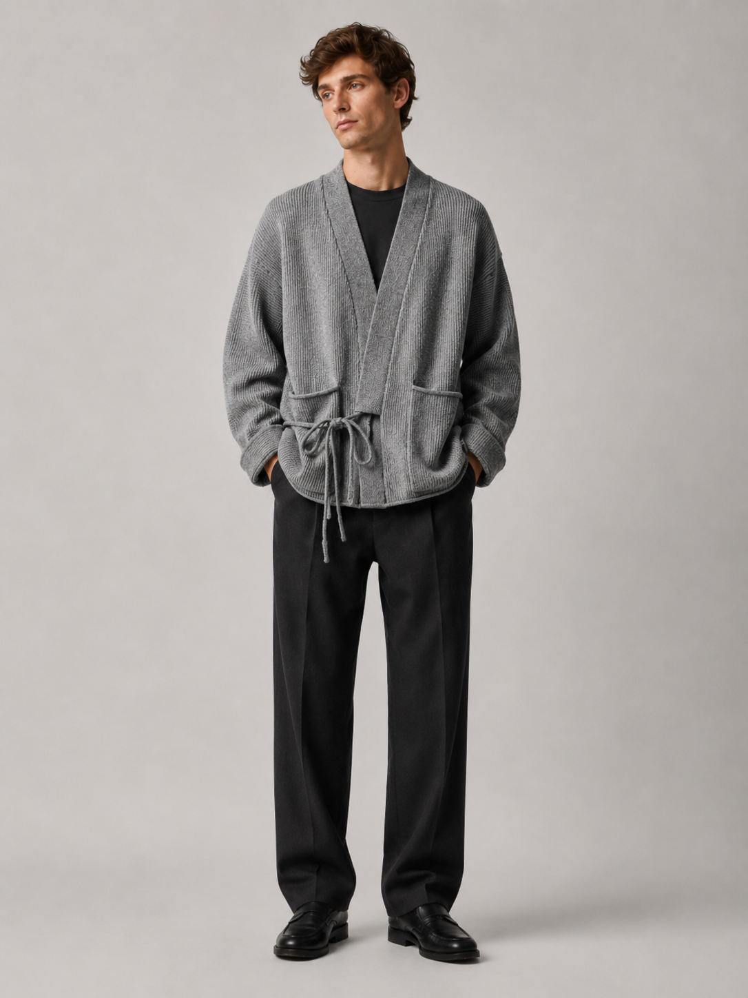 Pull kimono en laine