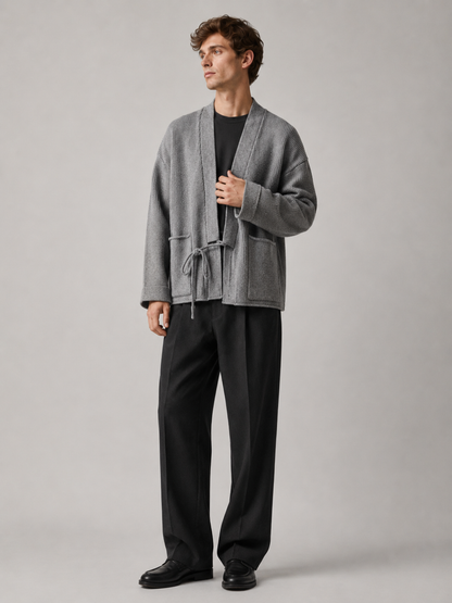 Pull kimono en laine