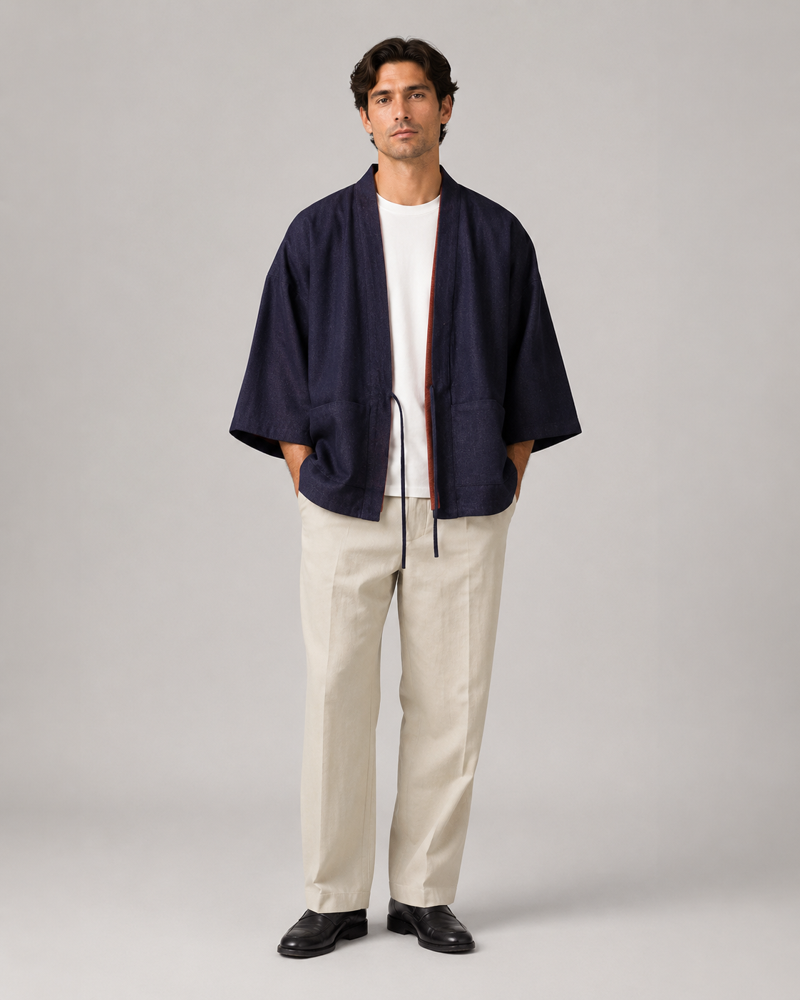 Veste kimono en denim