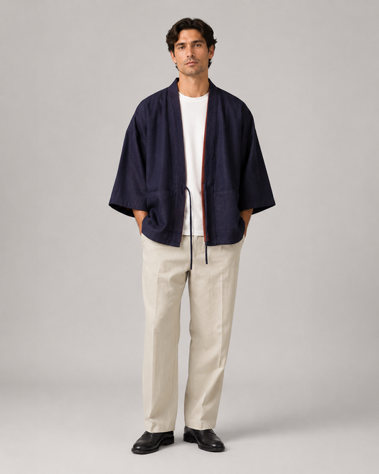 Veste kimono en denim