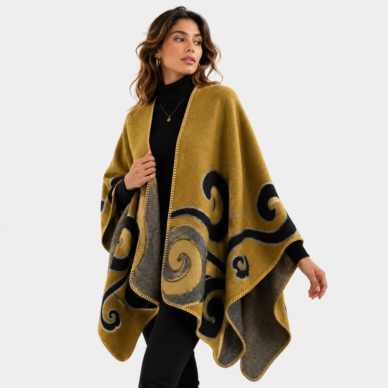 Poncho Cape Cachemire