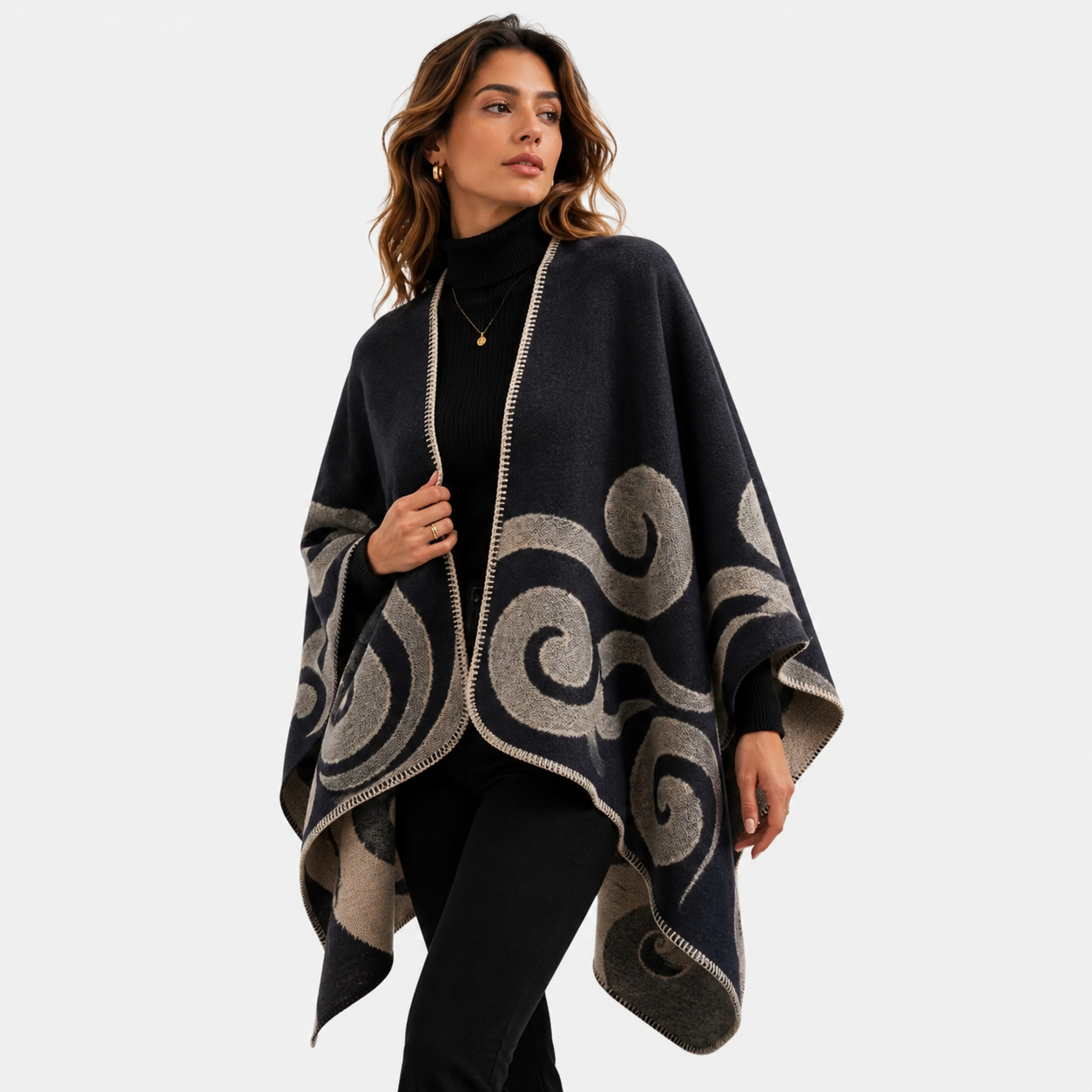 Poncho Cape Cachemire