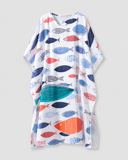 Poncho de bain Microfibre Poisson