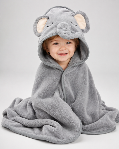 Poncho de Bain Bébé - Éléphant