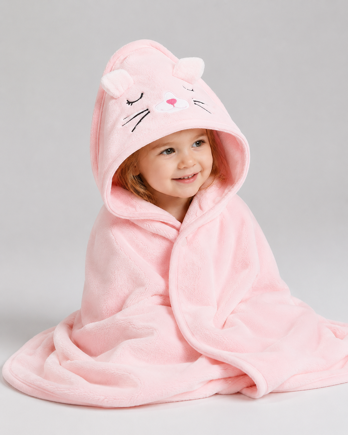Poncho de Bain Bébé - Chat