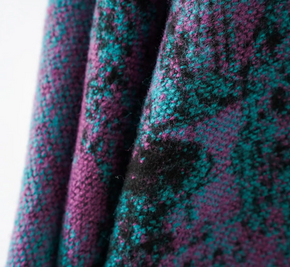 Poncho Bohémien Vintage Femme