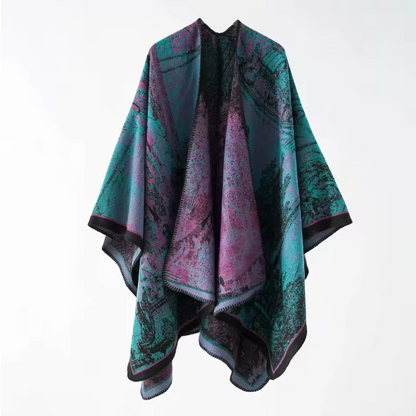Poncho Bohémien Vintage Femme