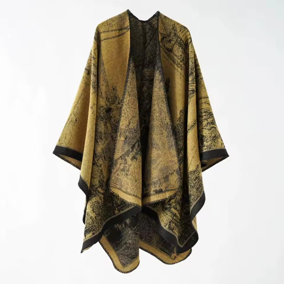 Poncho Bohémien Vintage Femme