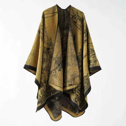 Poncho Bohémien Vintage Femme