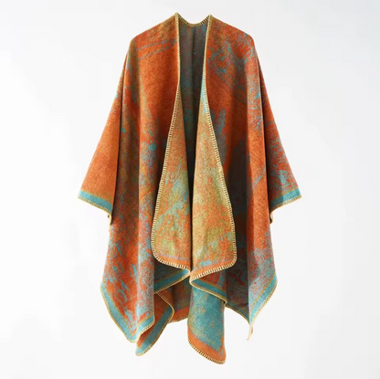 Poncho Bohémien Vintage Femme