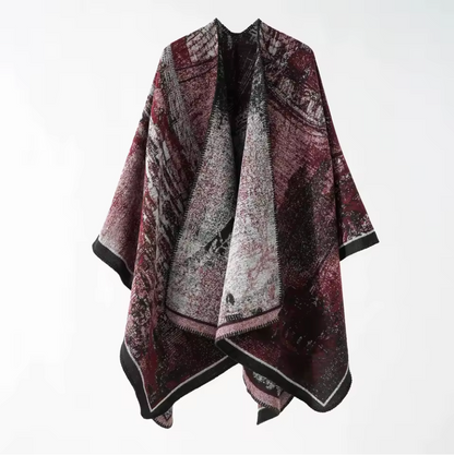 Poncho Bohémien Vintage Femme