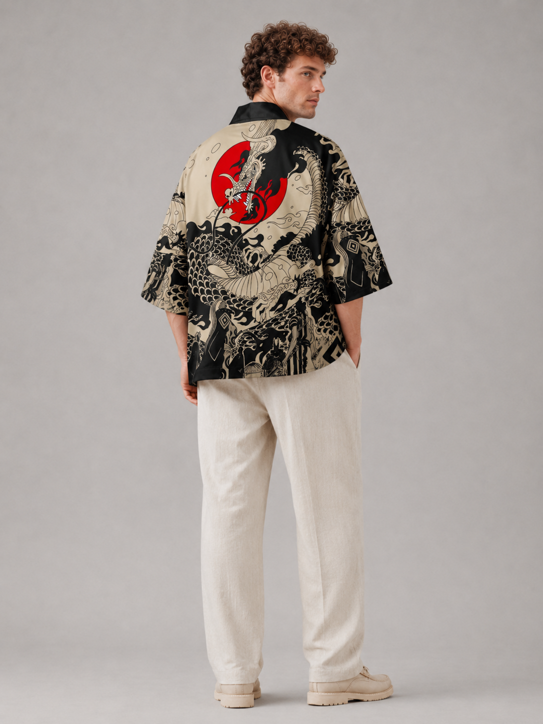 Veste kimono dragon