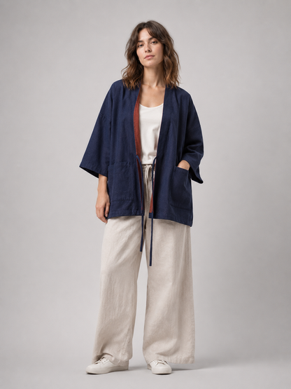 Veste kimono en denim