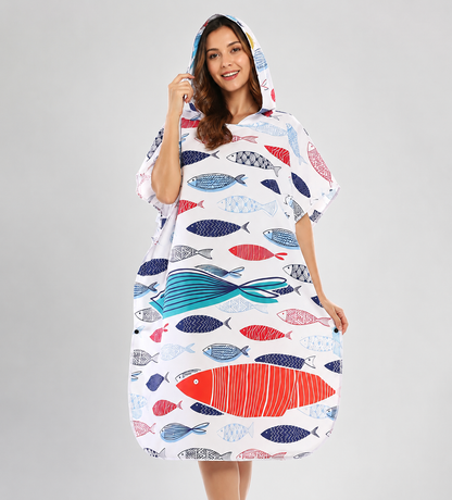 Poncho de bain Microfibre Poisson