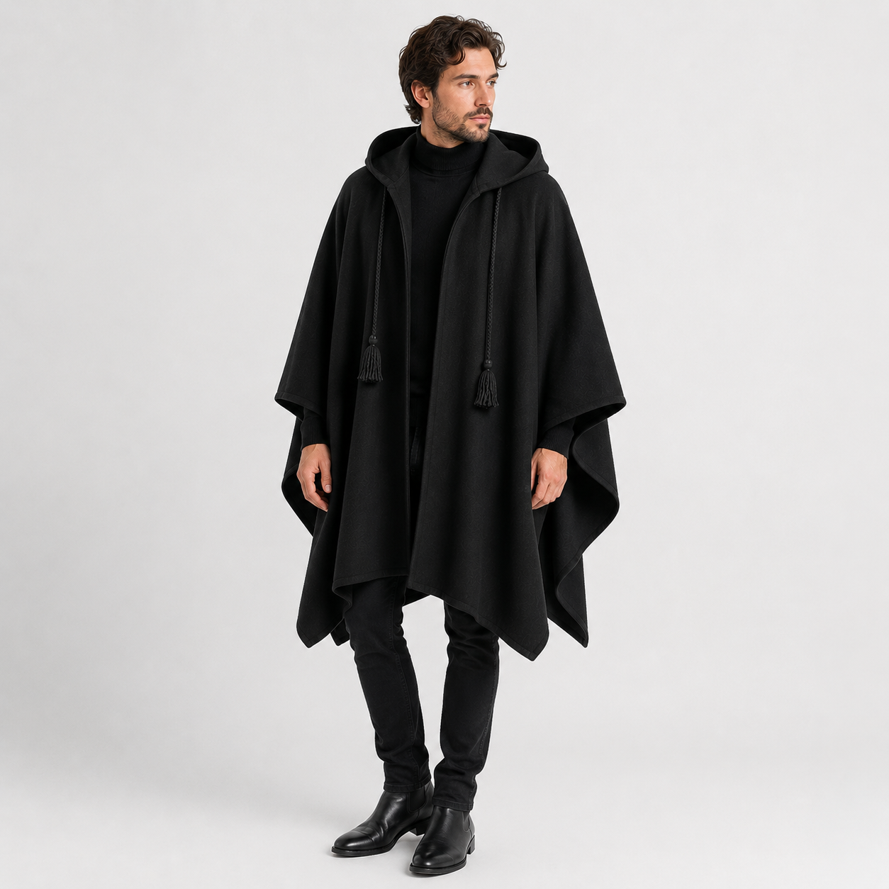 Cape Poncho Capuche Homme