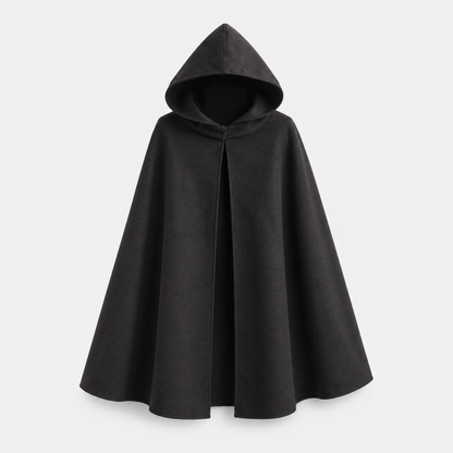 Cape Poncho Capuche en Laine