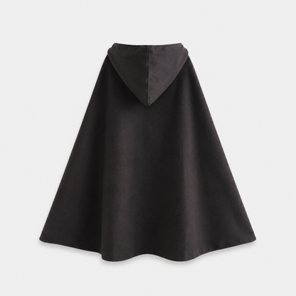 Cape Poncho Capuche en Laine