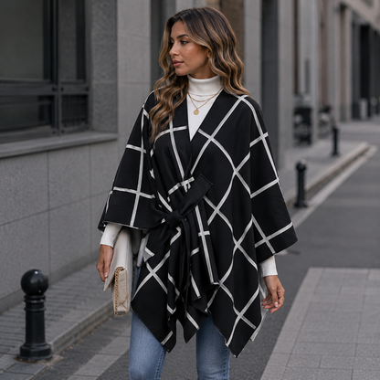 Poncho Élégant Femme