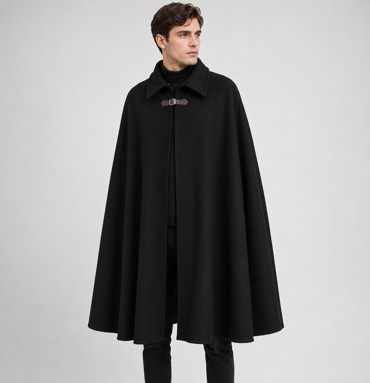 Poncho Long Chaud Homme