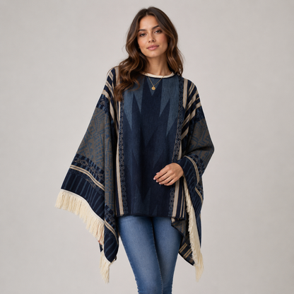 Poncho Style Péruvien Traditionnel