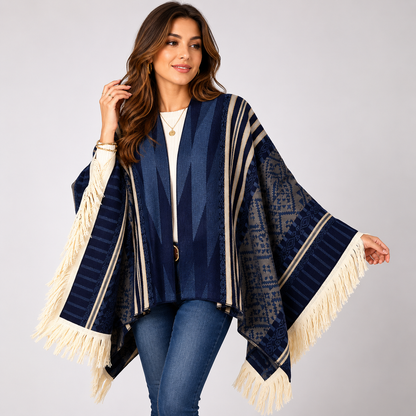 Poncho Style Péruvien Traditionnel