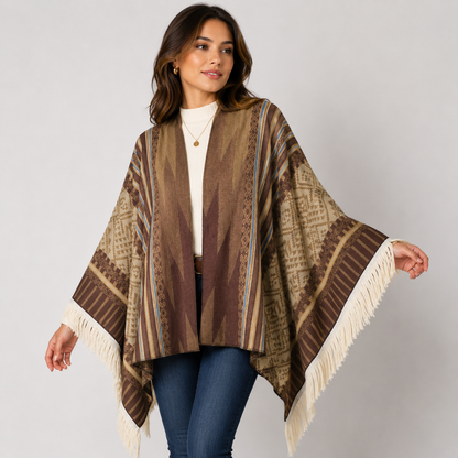 Poncho Style Péruvien Traditionnel