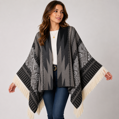 Poncho Style Péruvien Traditionnel